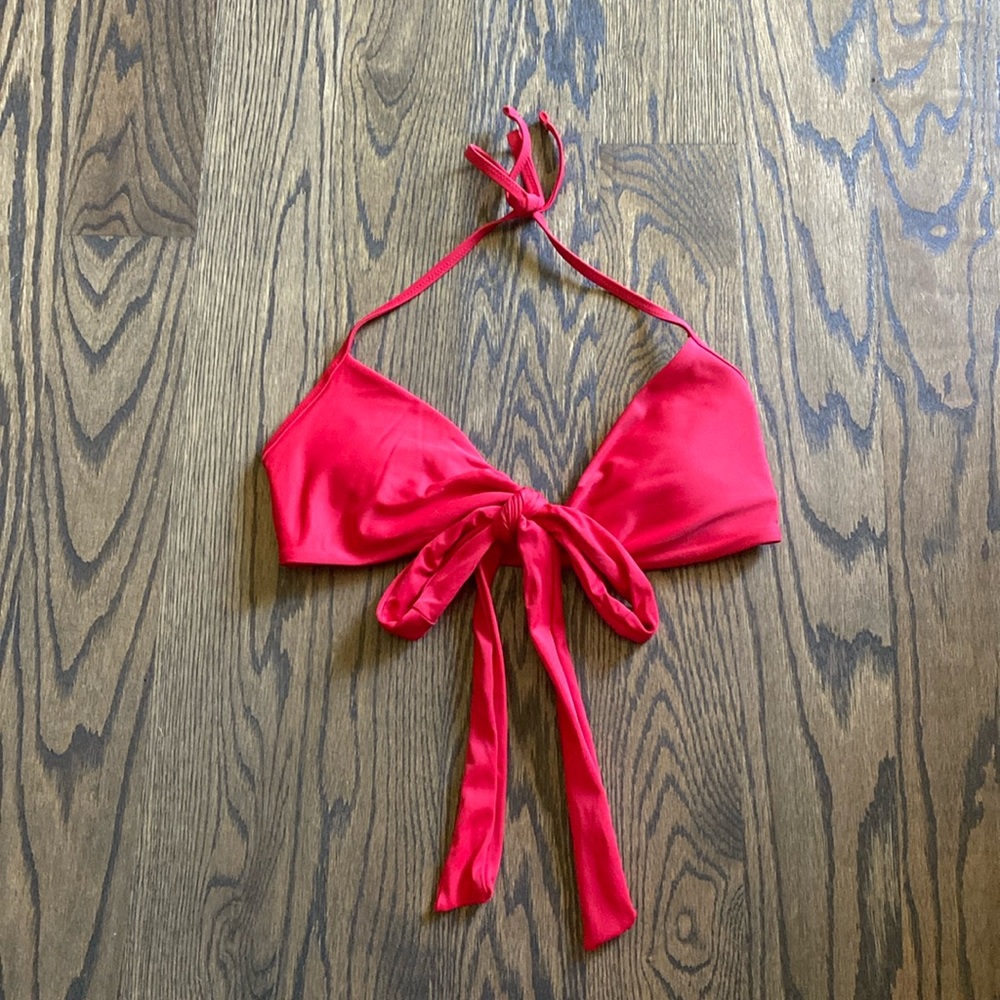Aerie Red Bikini Top